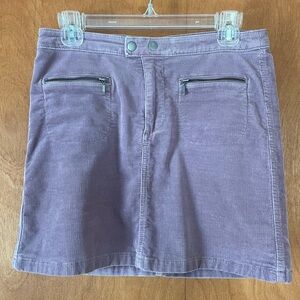 Purple Corduroy Skirt